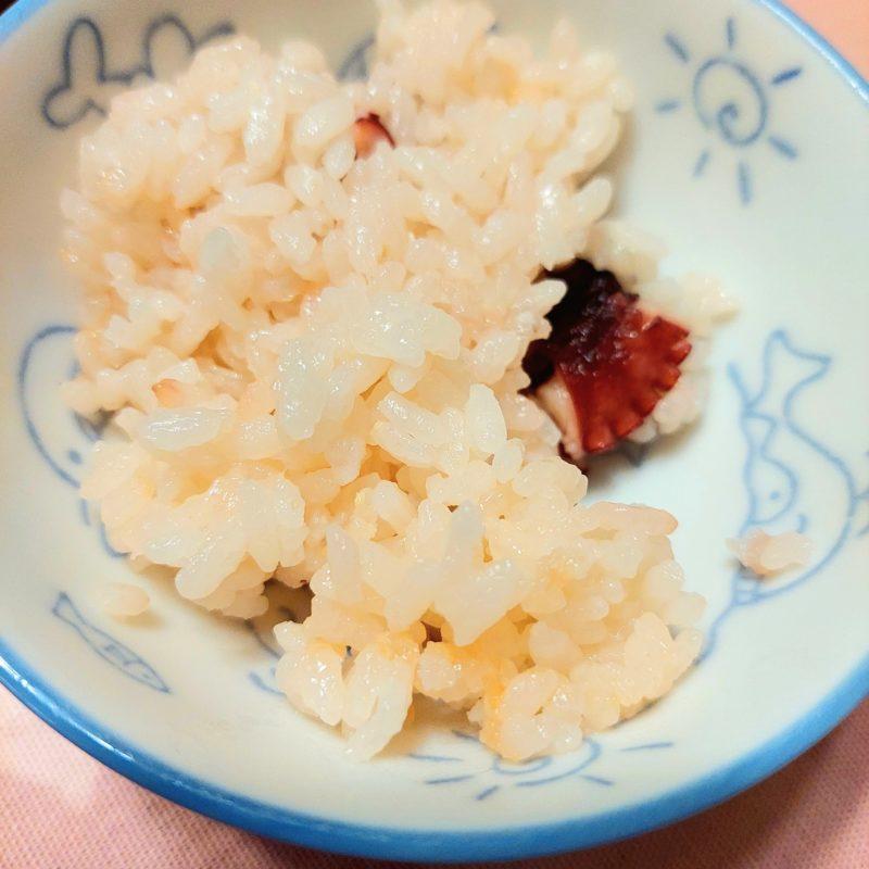 mixed rice of octopus
